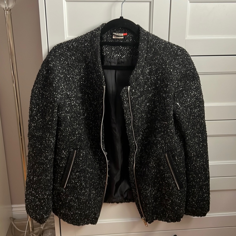 WOOL KNITTED VARSITY JACKET